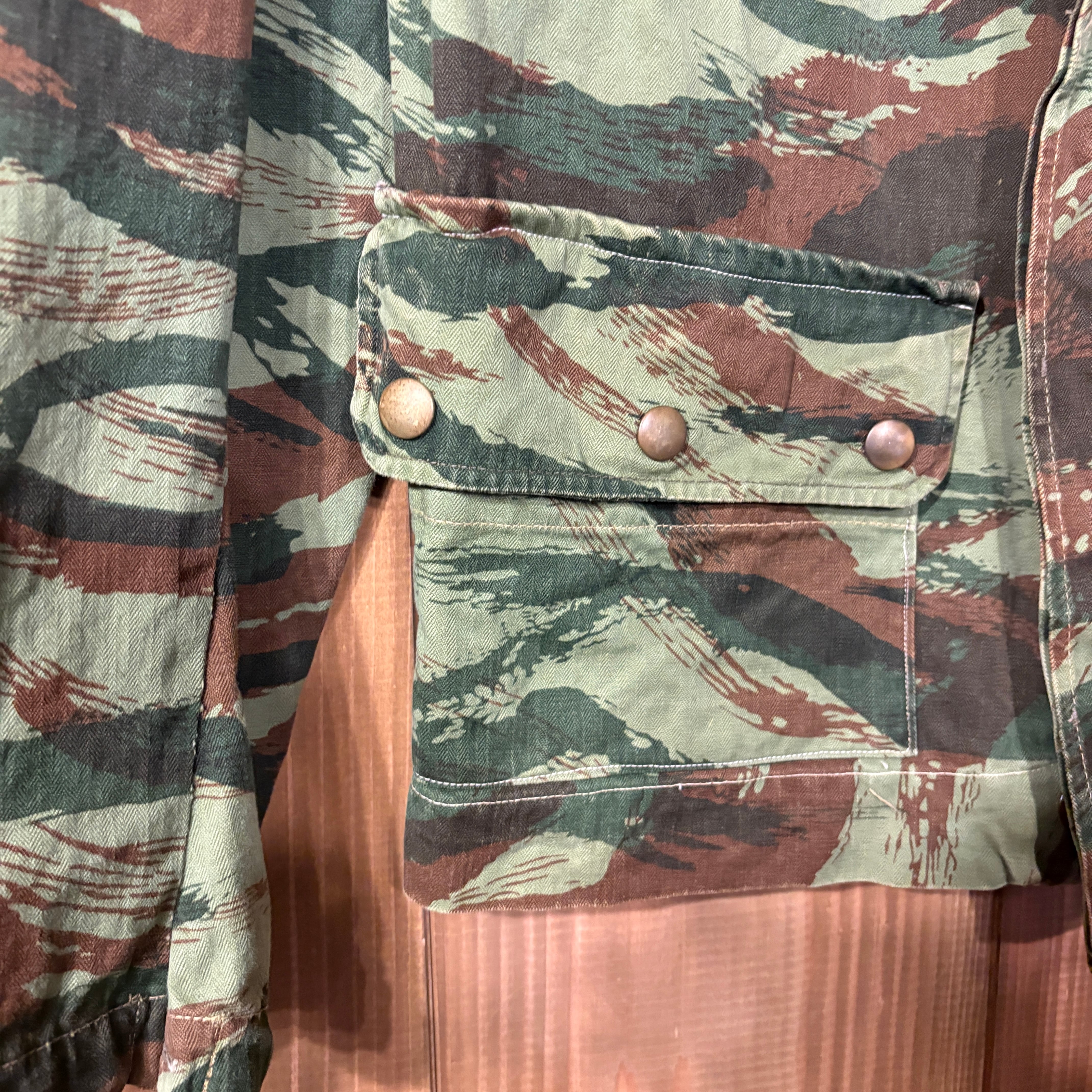 50s フランス軍 実物 TAP47 56 リザードカモ ジャケット S French Army