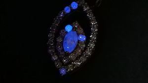 J34-9 K18PG/Pt ピンクダイヤネックレス［01148809］