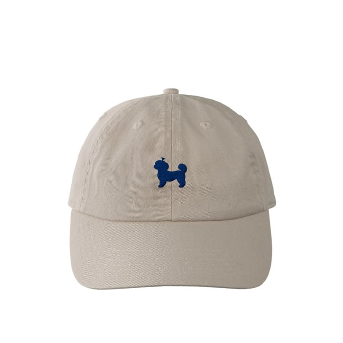 Shih Tzu Cap Beige Navy U2004