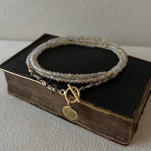 ルチルクォーツの3WAYネックレス