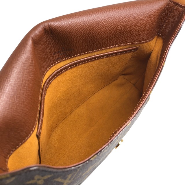 LOUIS VUITTON ルイヴィトン モノグラム ショルダーバッグ ブラウン PVC レザー ミュゼットサルサ vintage ヴィンテージ オールド ir4uvs
