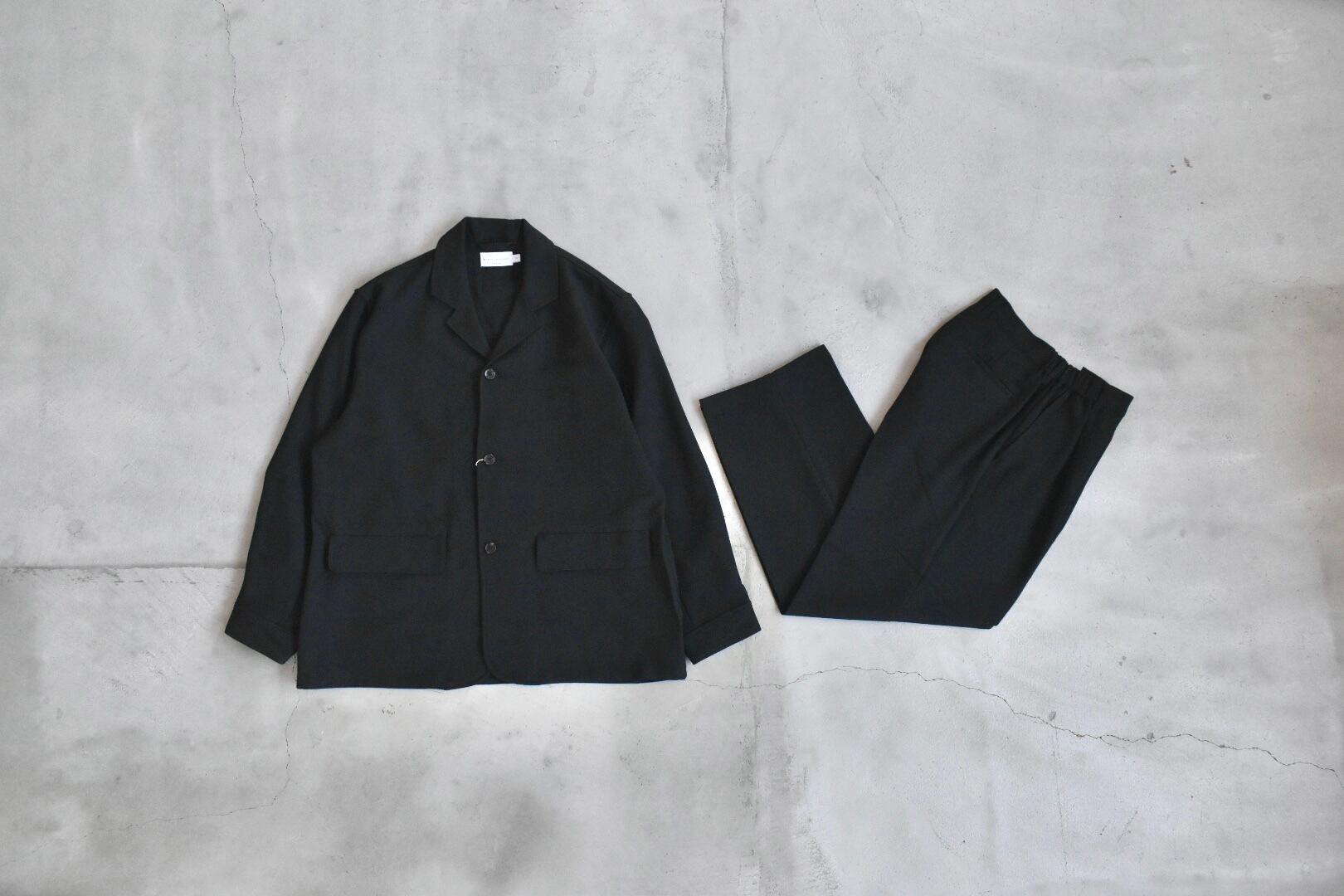 MANUAL ALPHABET | RODEO SERGE ONE TUCK PANTS セットアップ