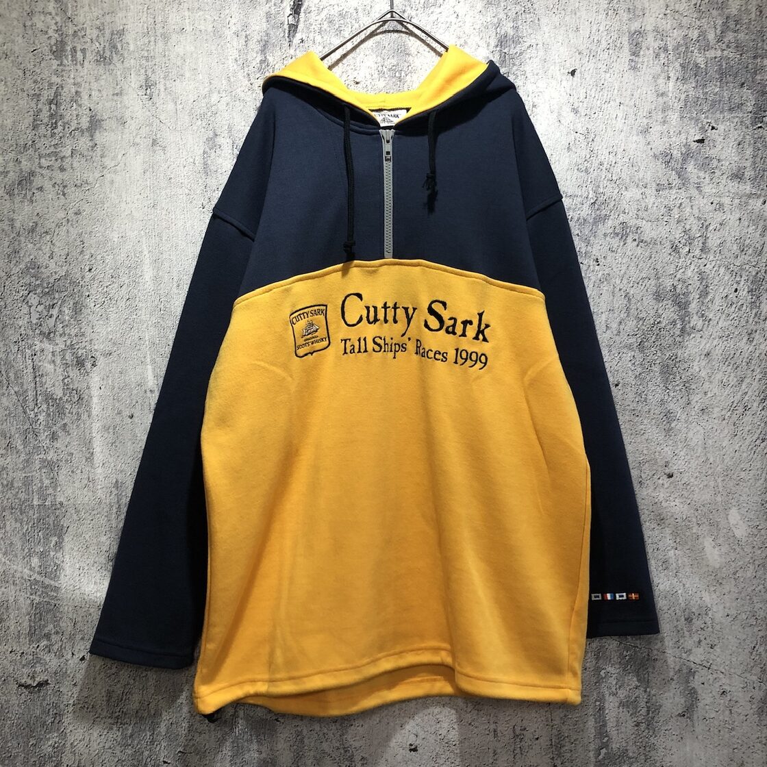 非売品 カティー・サーク ハーフジップ パーカーM 万国旗 激レア 