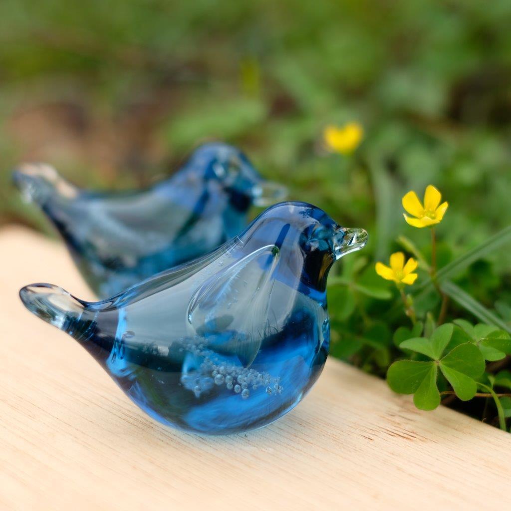 NISHIKI硝子ー青い鳥ー ガラス工房マル glassmaru