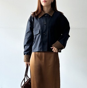 ナンバーミーTOKYO"TWILL SHORT MILITARY JACLET"NAVY