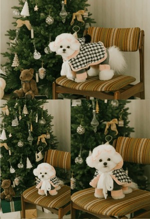 即納　【pecoramou select】ロマンスポンチョ ブラック