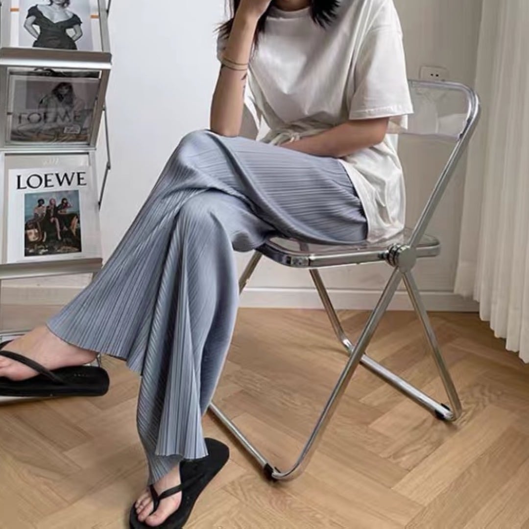 casual pleats pants A0883 | Lucy's Select