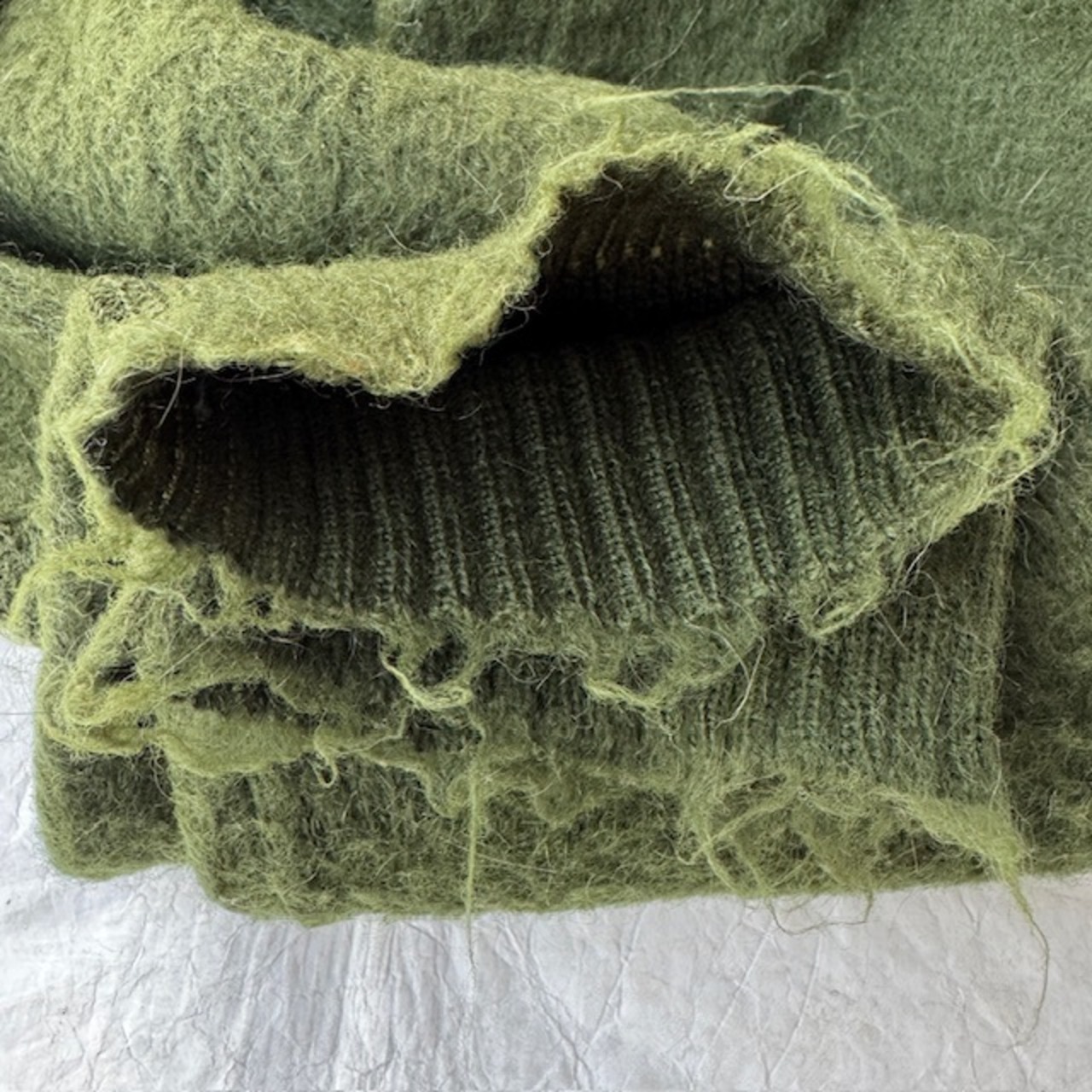 60s モヘアカーディガン モスグリーン 画像11