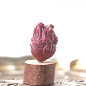 アラシャン瑪瑙 人魚彫刻 - 静謐 幻想 一点物 天然石 ビーズパーツ G1005