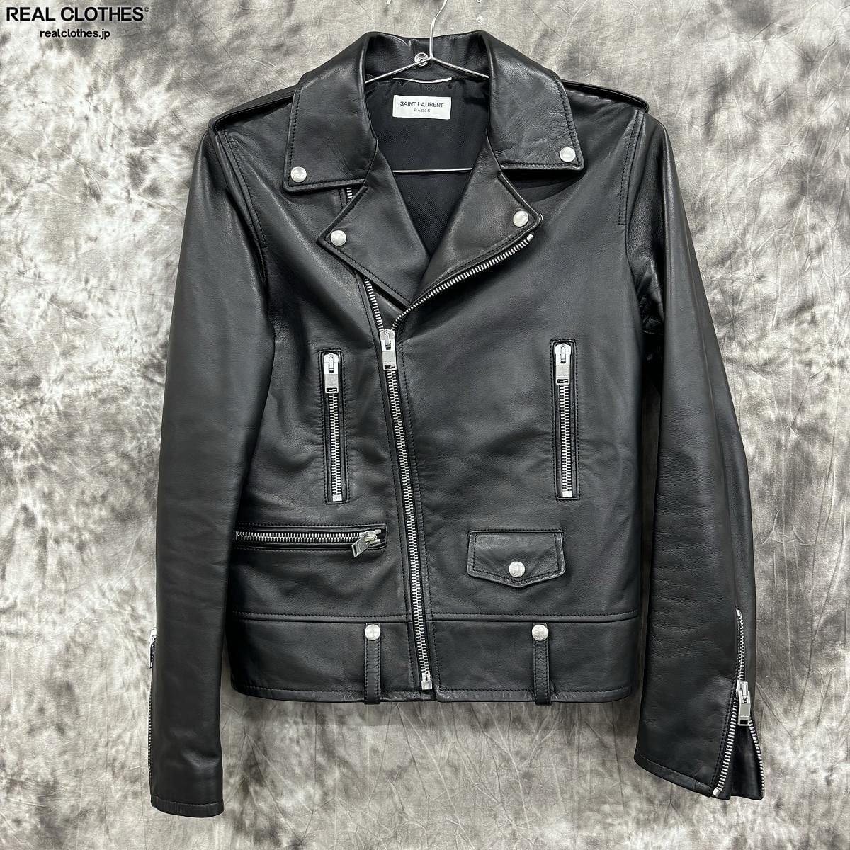 JPタグ】SAINT LAURENT PARIS/サンローラン 羊革 ダブル JPタグ】SAINT LAURENT PARIS/サンローラン 羊革 ダブル