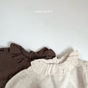ミミマーケット / mimimarket / シアカラーブラウス / 韓国子供服 / キッズ / 26winter〖取寄〗*S~L*