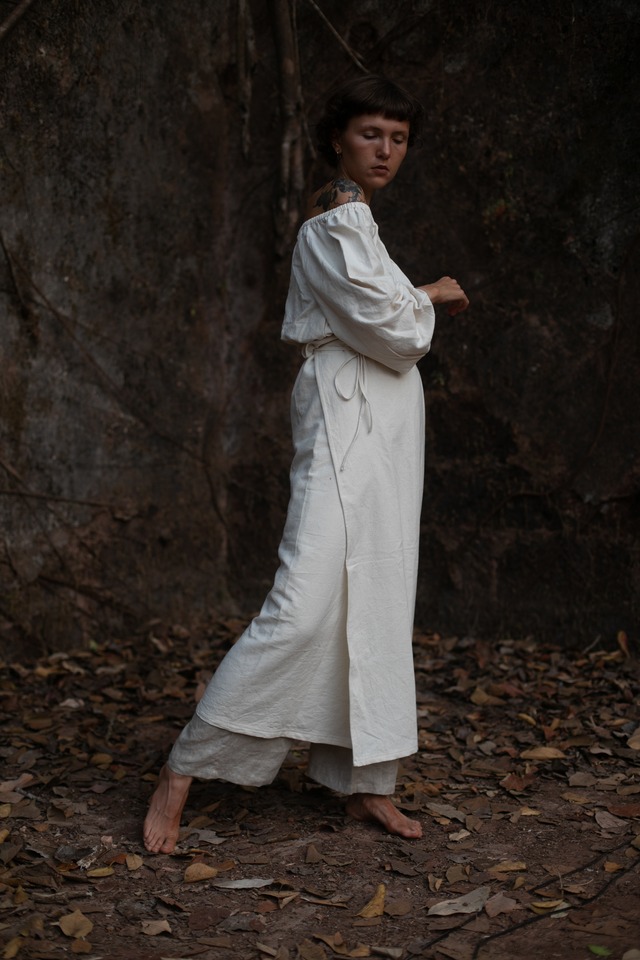 Organic Handloom Cotton Off-Shoulder Top