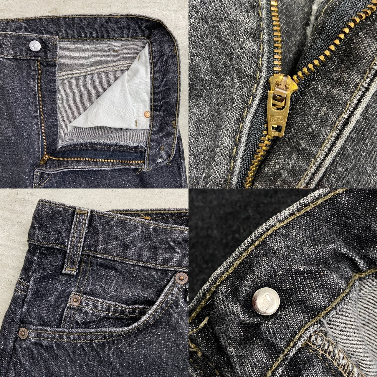 90年代 USA製 Levi's リーバイス 517-0259 ブラック フレアデニム