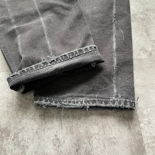 00s USA製 ブラック ダブルニー Carhartt B01 BLK w30 詳細写真18