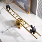 金属像　コレクター向け　プレミアム　ホームデコレーション　スチール　おしゃれ　ユニーク　瞑想　シーソー　工芸装飾　装飾　デスクトップ　キャラクター　オーナメント　ホーム　オフィス　ショップ　装飾品