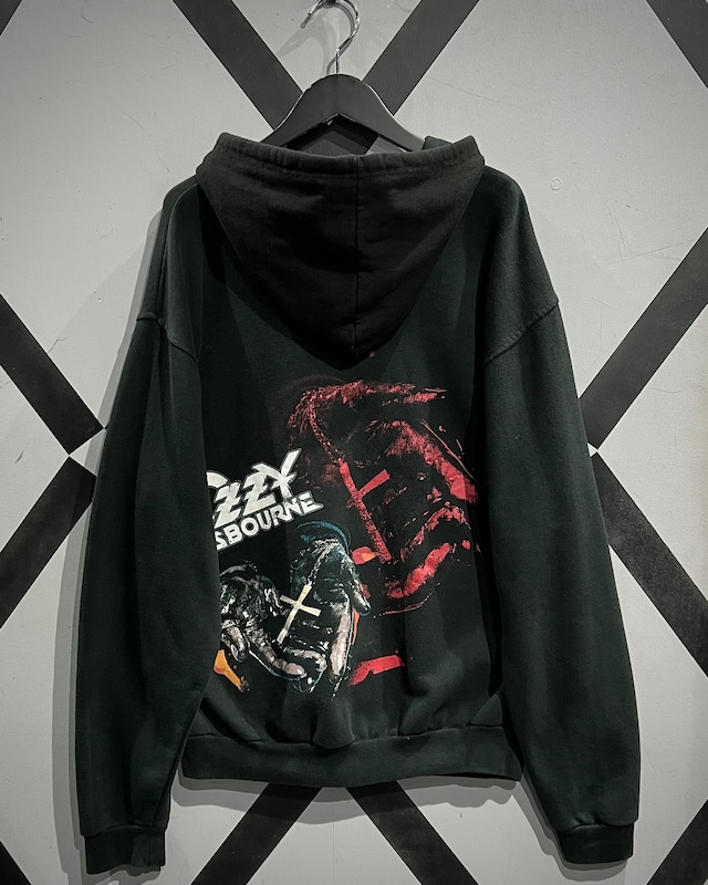 【X VINTAGE】00's “Ozzy Osbourne” Graphic Print Zip Up Hoodie
