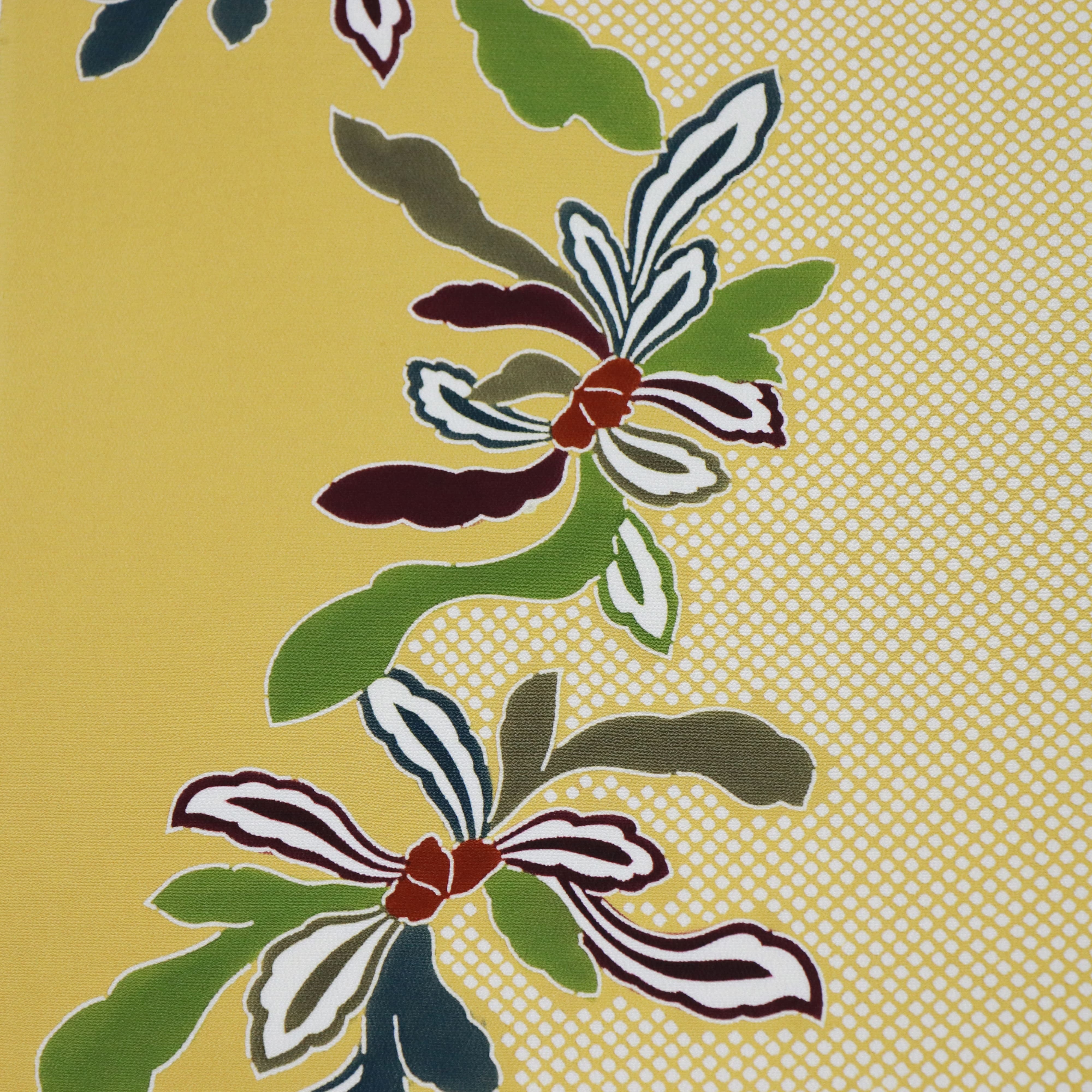 正絹江戸紅型絵染め栗山工房栗山吉三郎高級浜ちりめん疋田市松文様9寸名古屋 楽天市場】栗山吉三郎 名古屋帯 栗山紅型 和染紅型 紅型染 正絹黒地