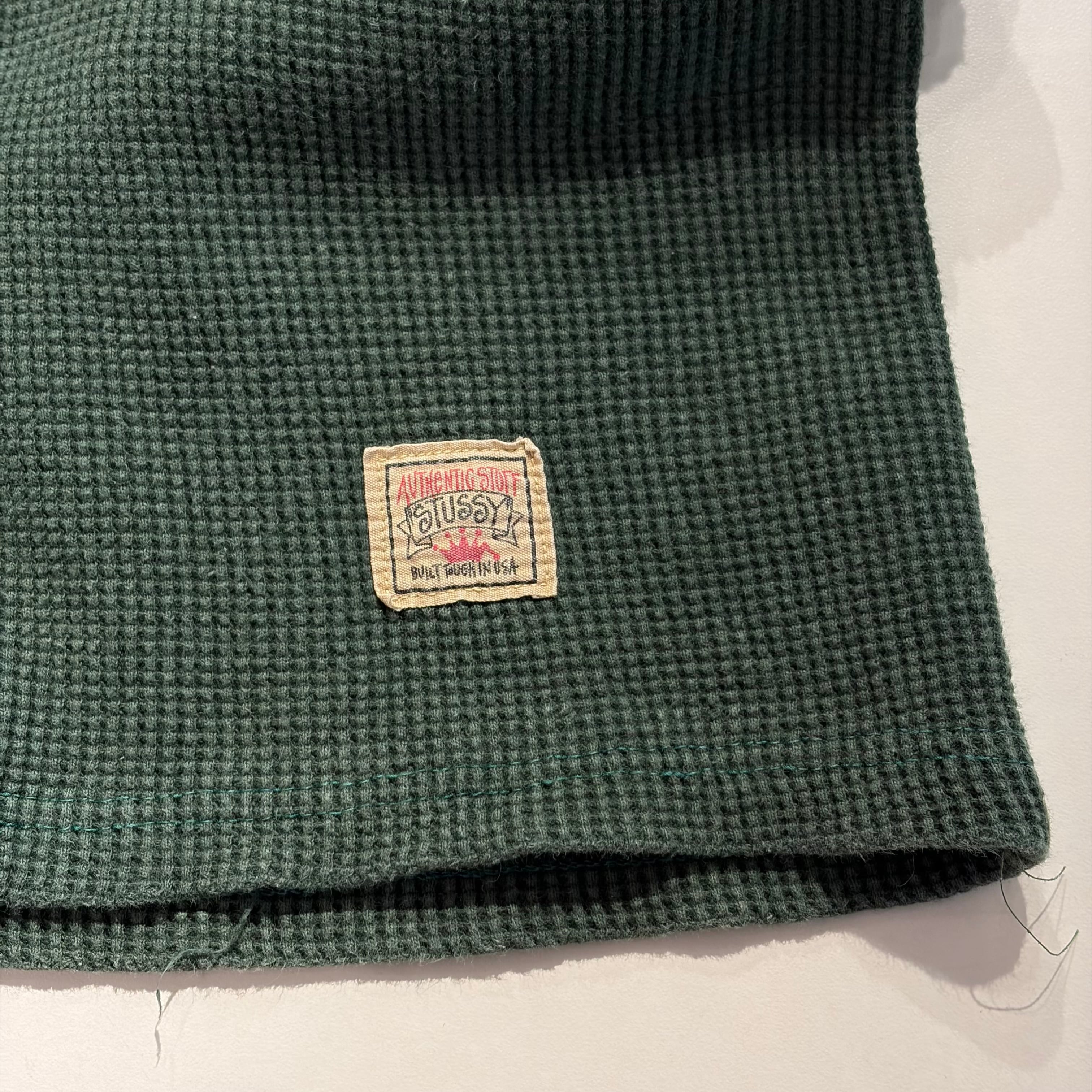 90s STUSSY THERMAL HOODIE | BerBerJin Yuhodo