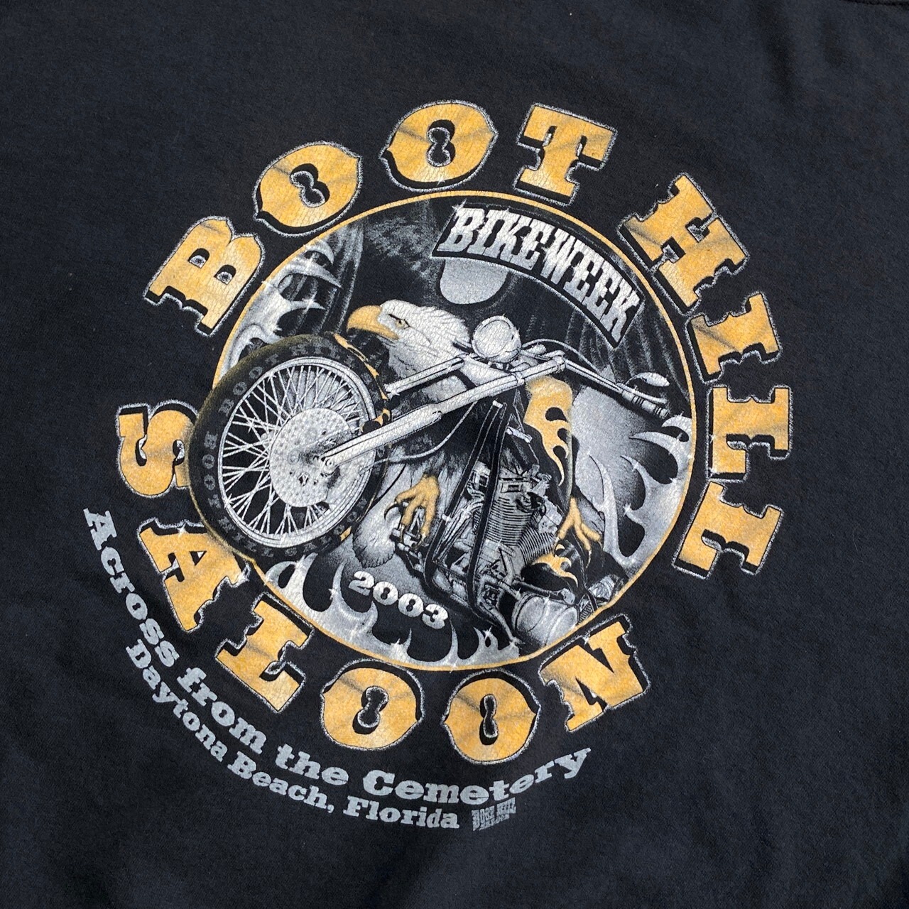 00年代 BOOT HILL バイク モーターサイクル 企業ロゴプリント 