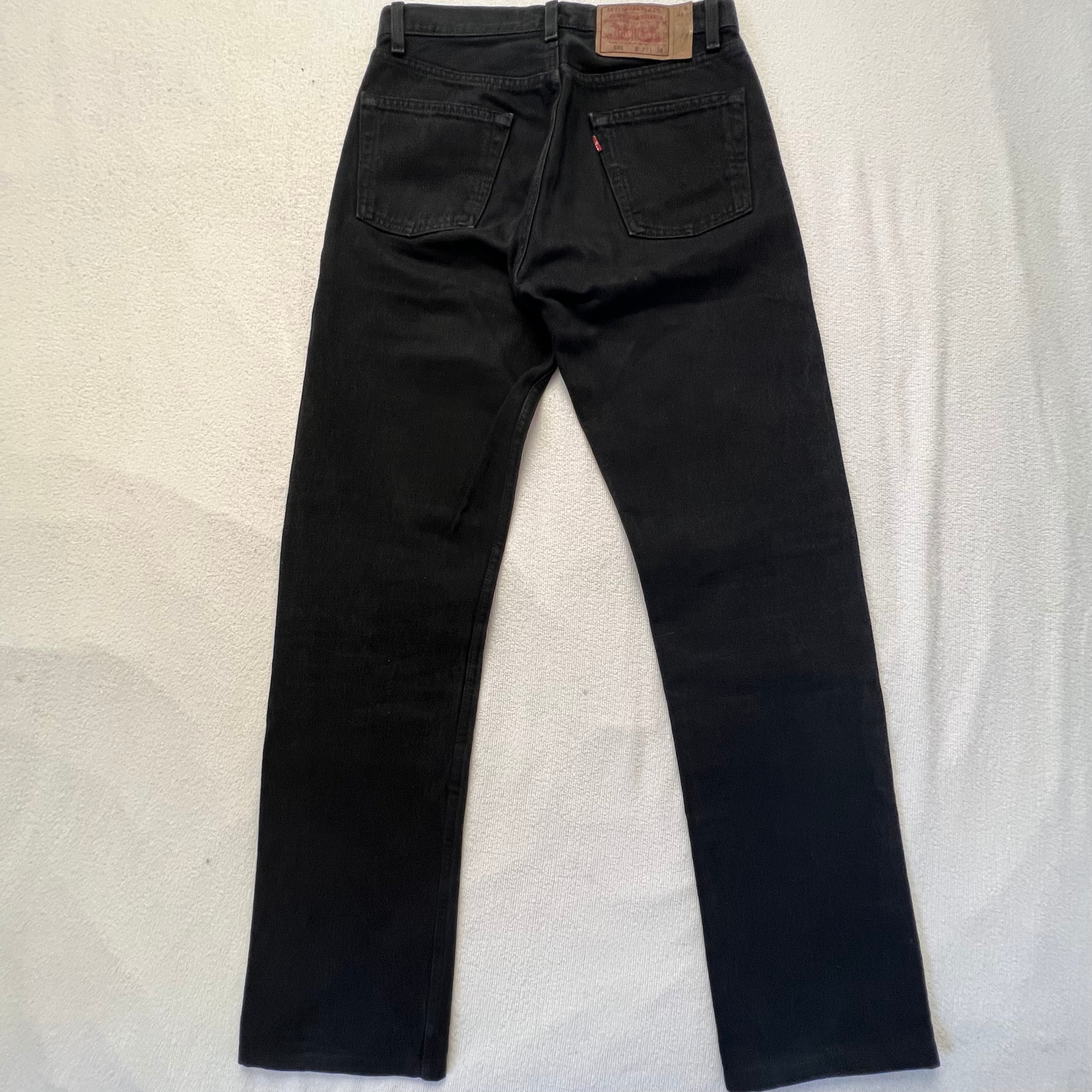 Levi's 501 USA製 W29 リーバイス ブラック デニム ジーンズ 後 Levi's 501 USA製 W29 リーバイス ブラック デニム ジーンズ 後