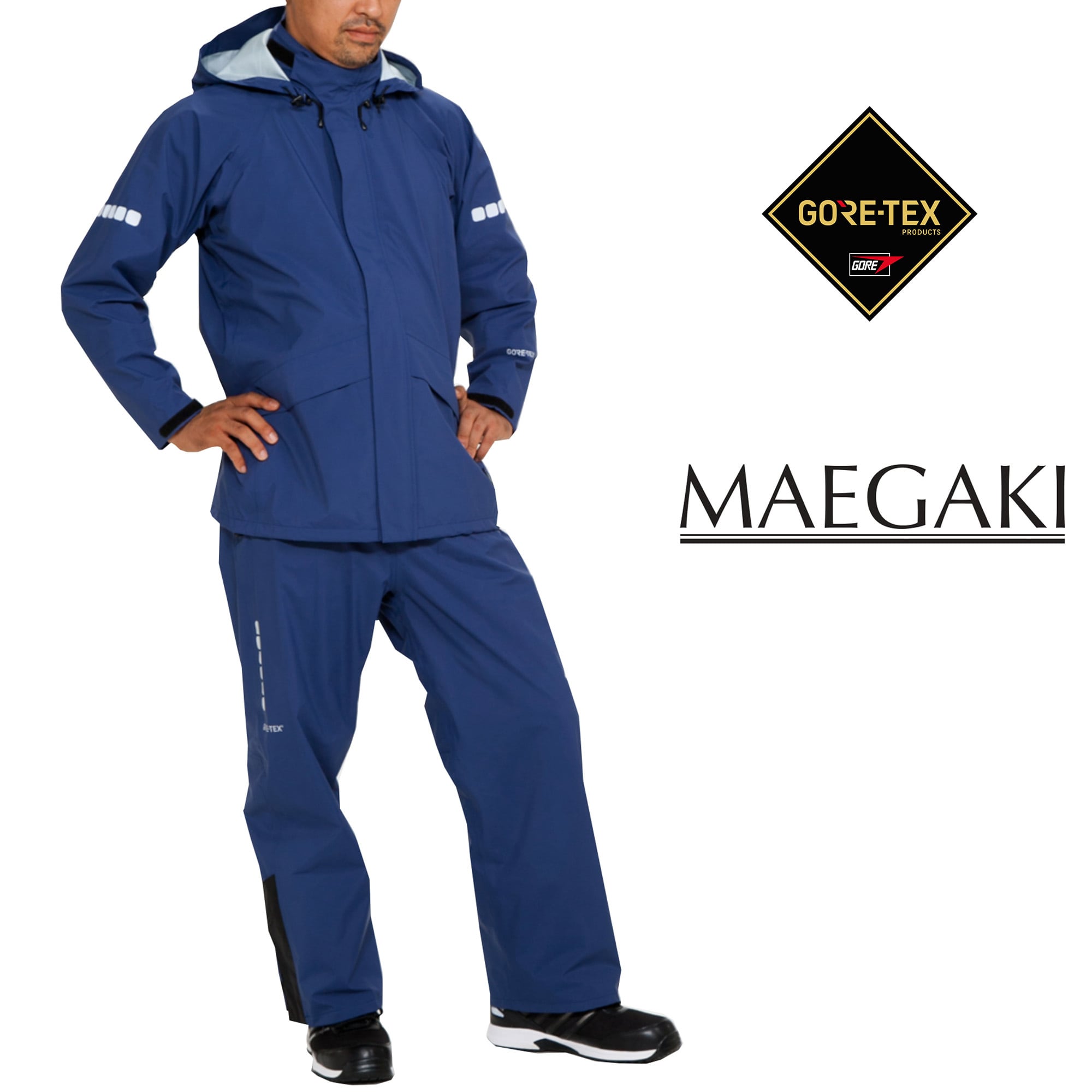 MAEGAKI] AP2000 ゴアテックス® レインスーツ レインウェア 透湿 撥水