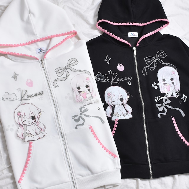 【10/12新着】PINKリボンGIRL ZIPパーカー