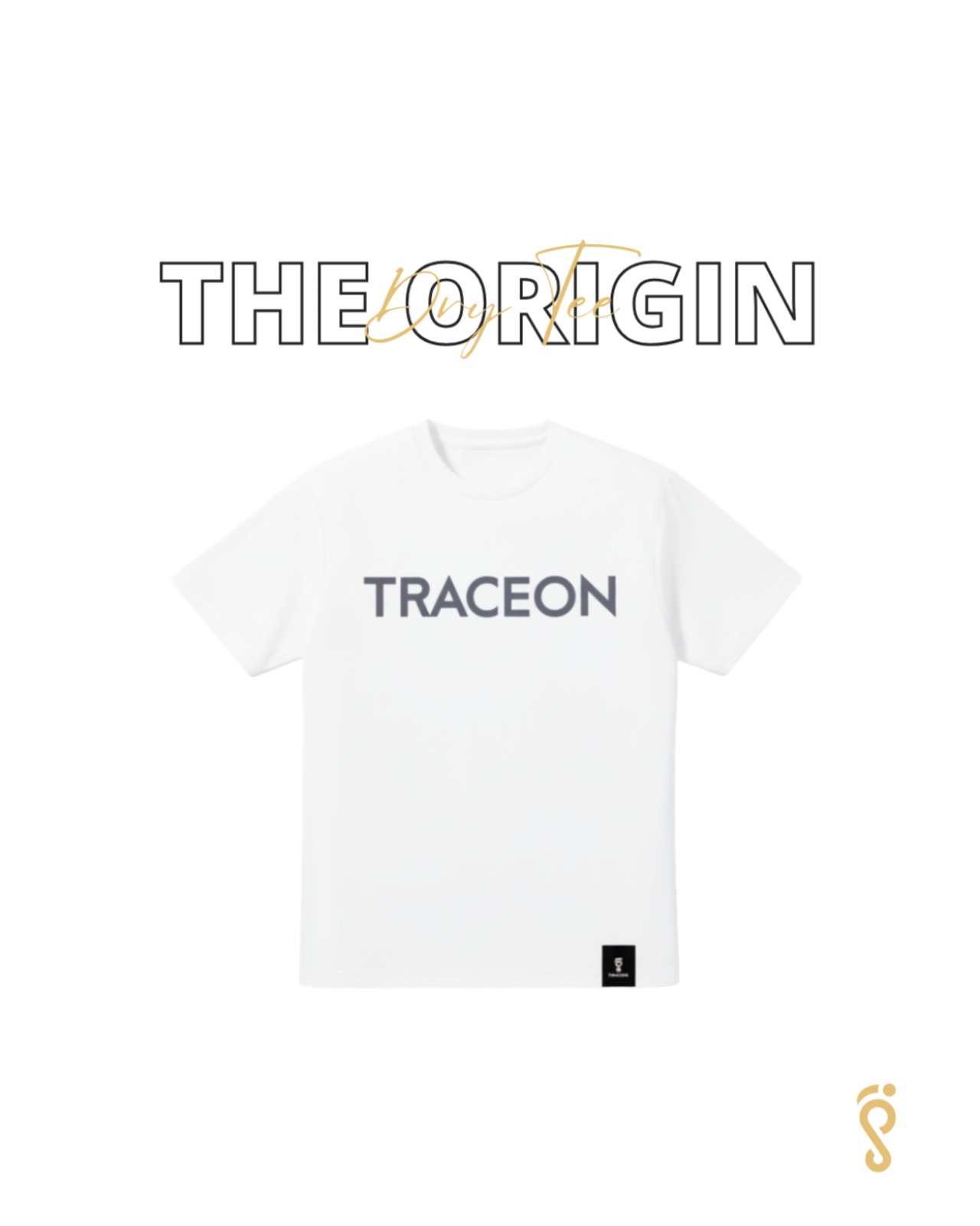 The Origin - Dry Tee (white/dark grey) - 1
