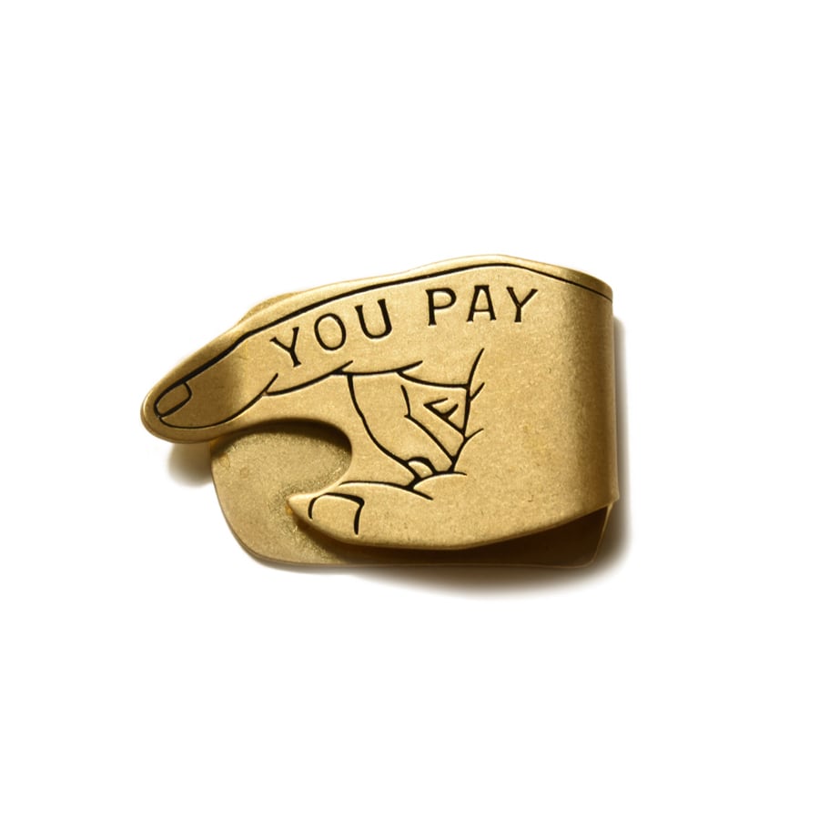 Button Works BW You Pay Money Clip | Button Works Store ボタンワークス
