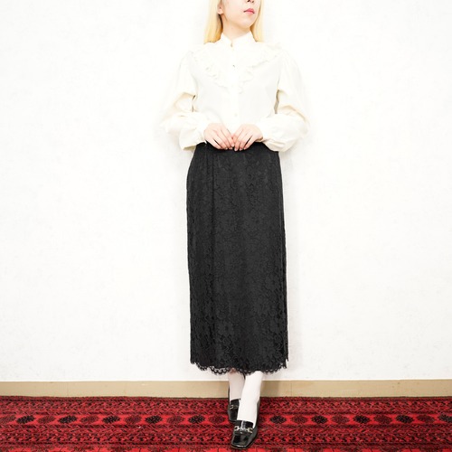 *SPECIAL ITEM* USA VINTAGE ALL LACE DESIGN SKIRT/アメリカ古着総レースデザインスカート