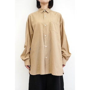 [Blanc YM] (ブランワイエム) BL-23S-SWS Silk Wide Shirt (Gold)