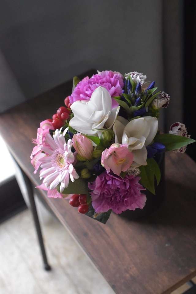 9/4 ピンクのラウンドブーケキット