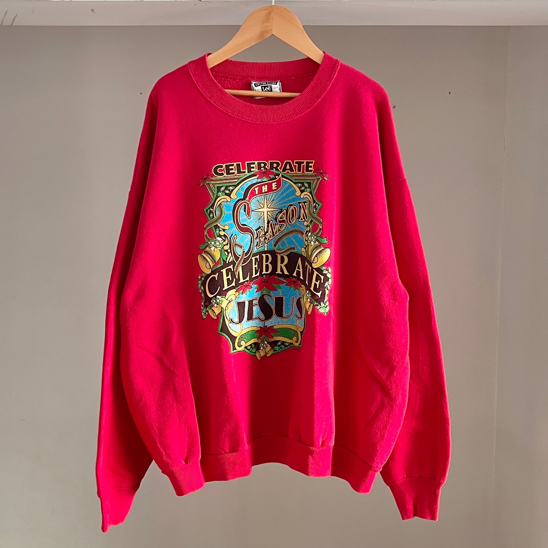 【Sz:XL】90s Lee 「Christmas」スウェット MADE IN USA