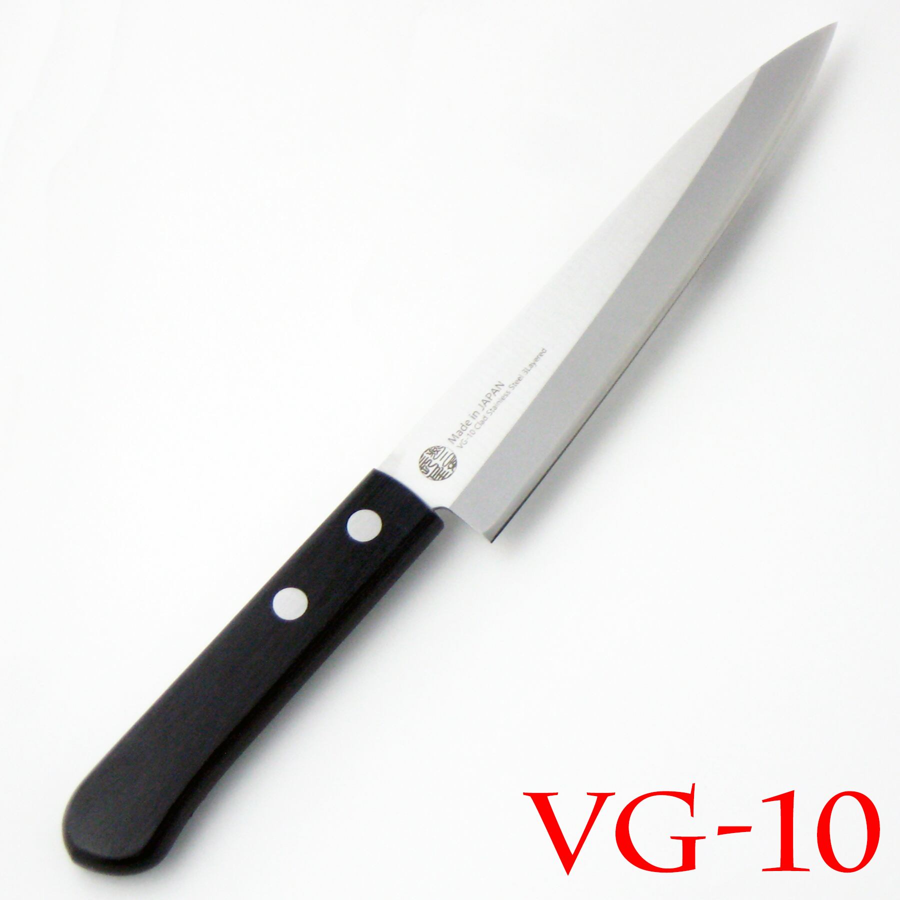 鋼割込み　燕三条　ペティナイフ　VG-10　刃渡り135mm　有限会社ナガオ