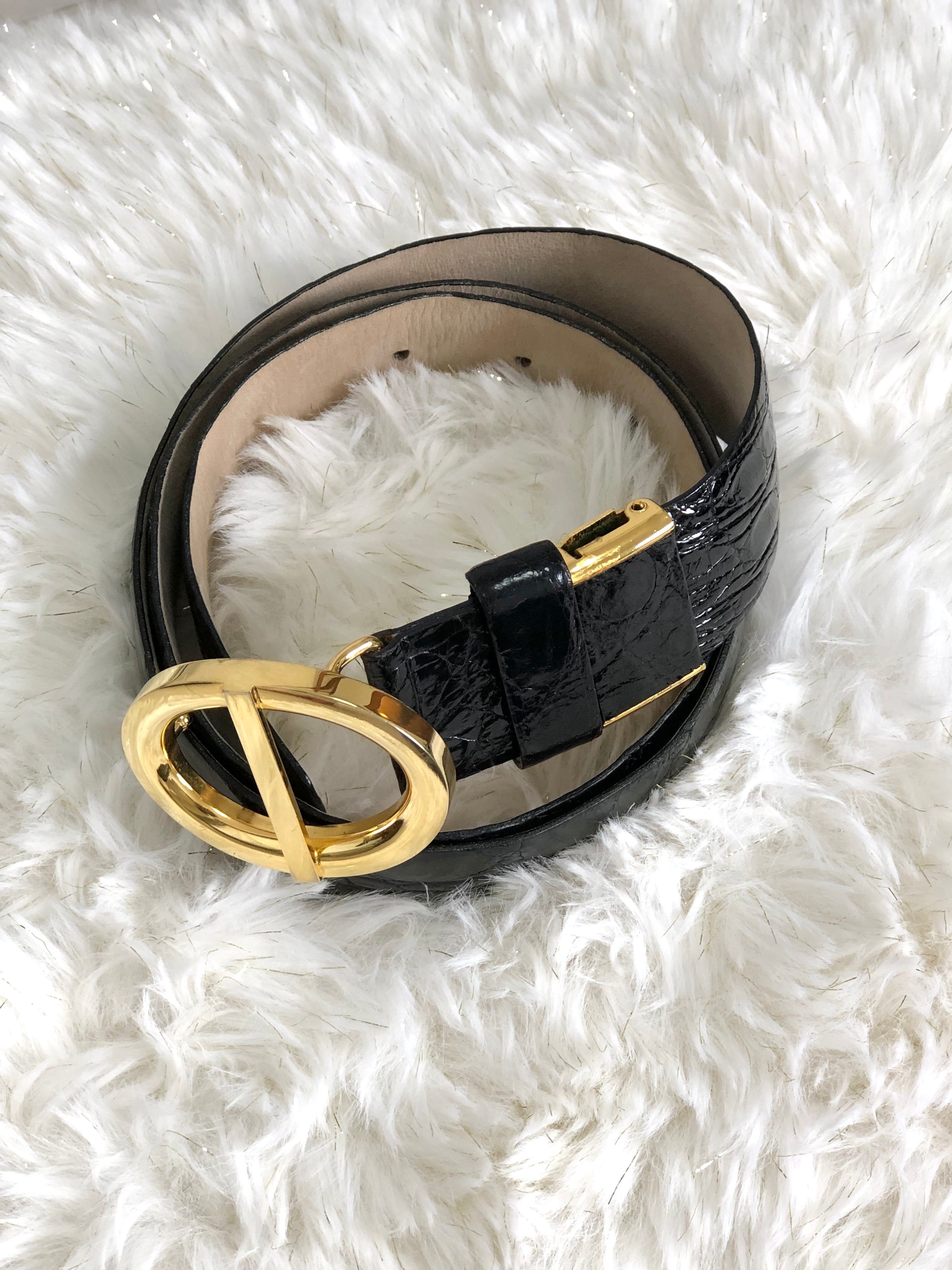 Christian Dior クリスチャン ディオール レザー バックル Christian Dior クリスチャン ディオール レザー バックル
