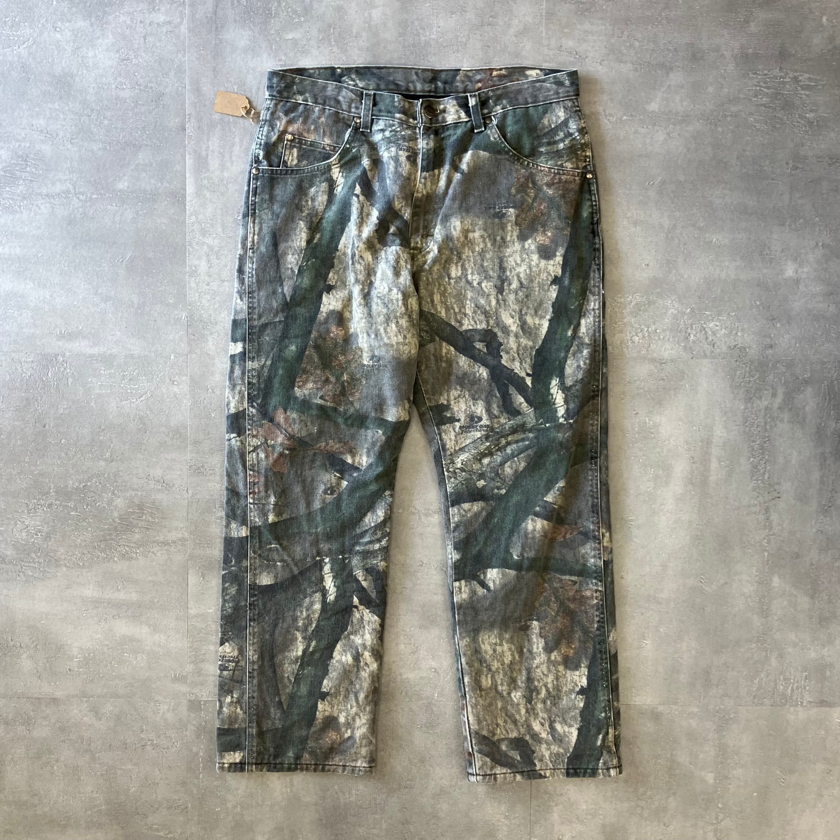 《実寸w33l28》wrangler 00s リアルツリーパンツ キルティング w34×l30 No.2250