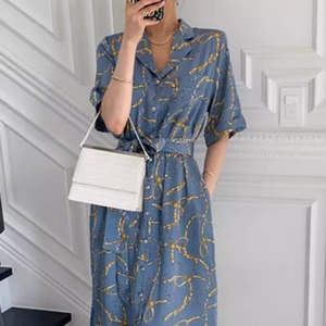 エレガントウエストリボンワンピース　21498