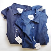 PERSONAL MATTERS  PROJECT N°09 INDIGO DYE COTTON TWILL SHIRT