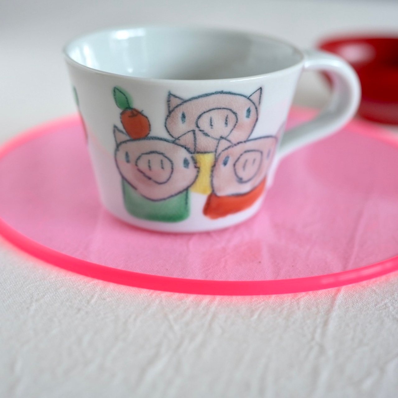 村田菜穂美作　子供用ミニマグ　「3びきのこぶた」［2104130000300］