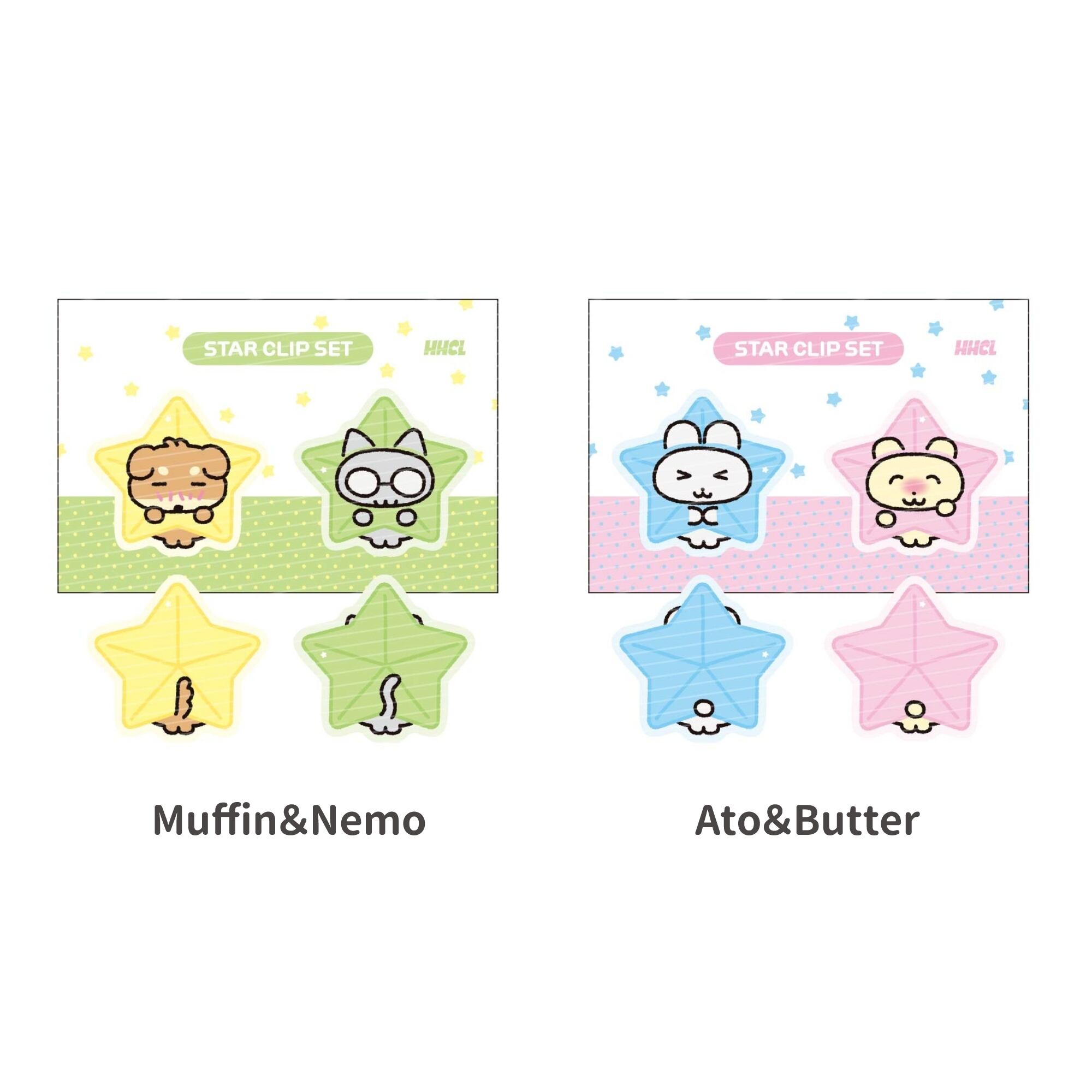 テテちゃんアクリルクリップセット1点入荷 HEEHEECLUB] アクリル クリップ セット（全2種/2個セット） | moim