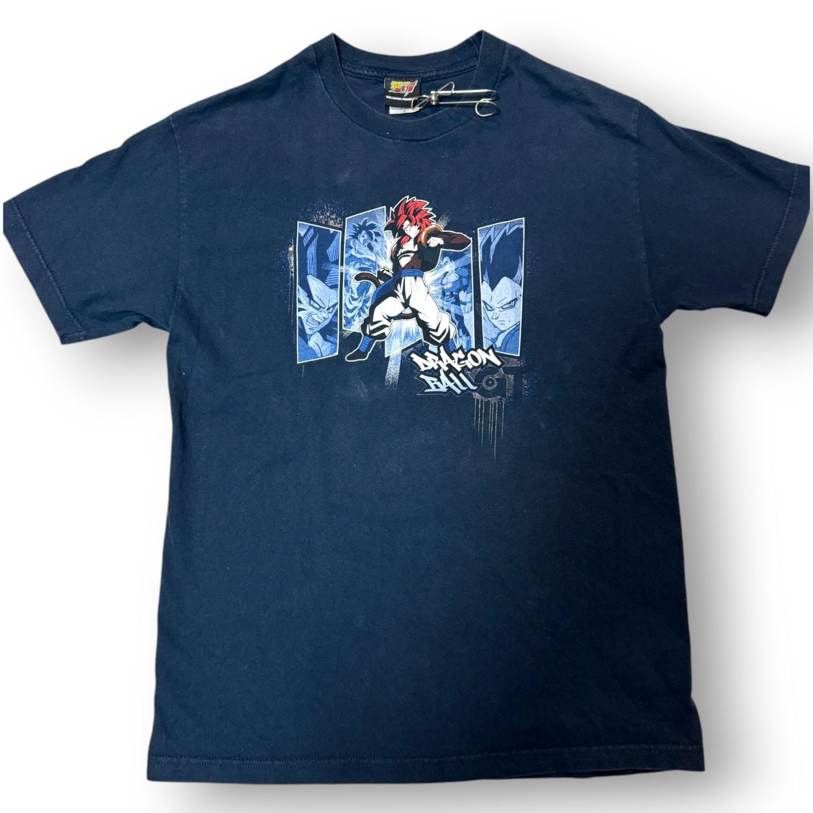 00s Y2K Anime T-shirt DRAGON BALL GT ゴジータ Tシャツ アニメT