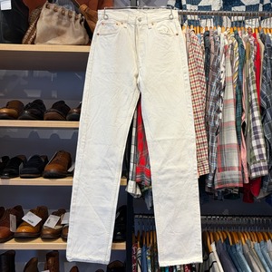 Ⓝ 1990s LEVI'S 501 DENIM PANT WHITE USA