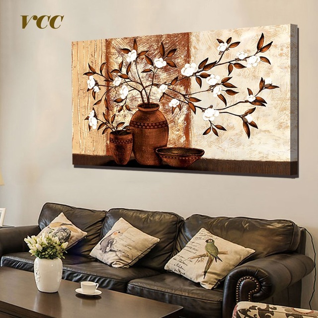 VCC 花キャンバスアート画像、壁アートキャンバス絵画、ポスターやプリント、壁の写真、装飾画
