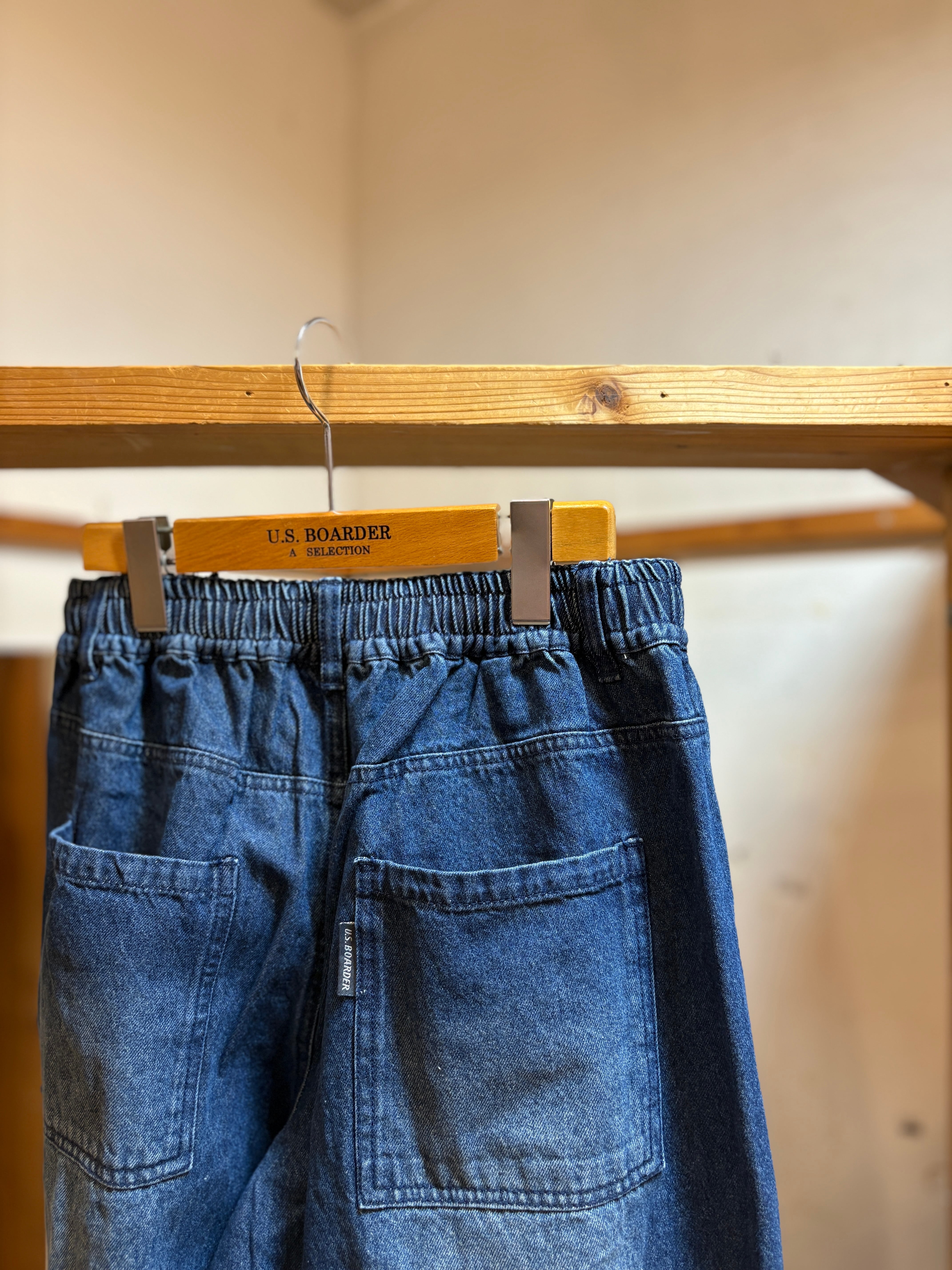 U.S.BOARDER バレルD P 2 Blue ブルー BLU バレルレッグ ジーンズ