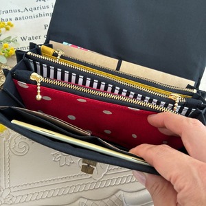 家計のやりくり長財布・ホワイトフラワー