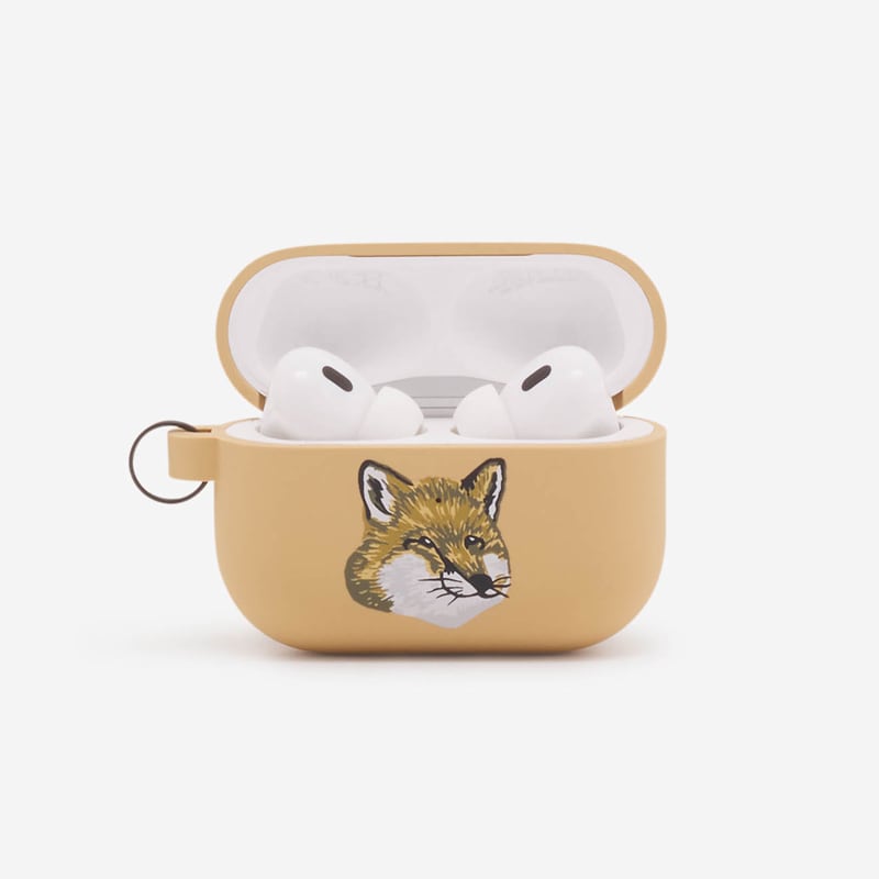 Maison Kitsune x Native Union MONOCHROME FOX HEAD CASE FOR AIRPODS PRO  2（Beige）メゾンキツネ エアーポッズプロ 2ケース【国内正規代理店品】