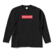 マリファナJPオリジナルロゴデザイン【 ロングスリーブTシャツ】(Box logo Red8色)