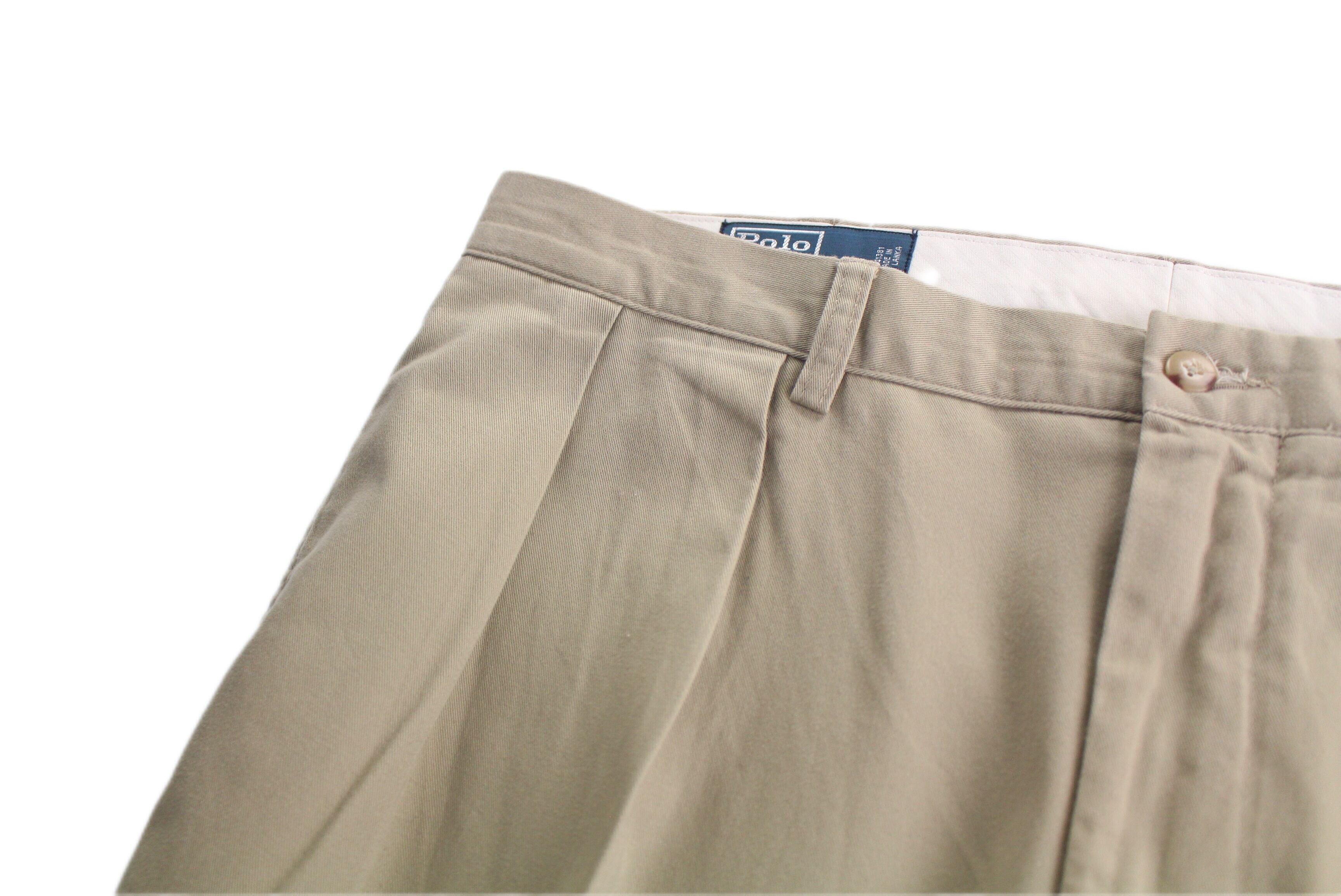 FIFTY-FIFTY】1990s vintage Polo by Ralph Lauren cotton 2tuck chino