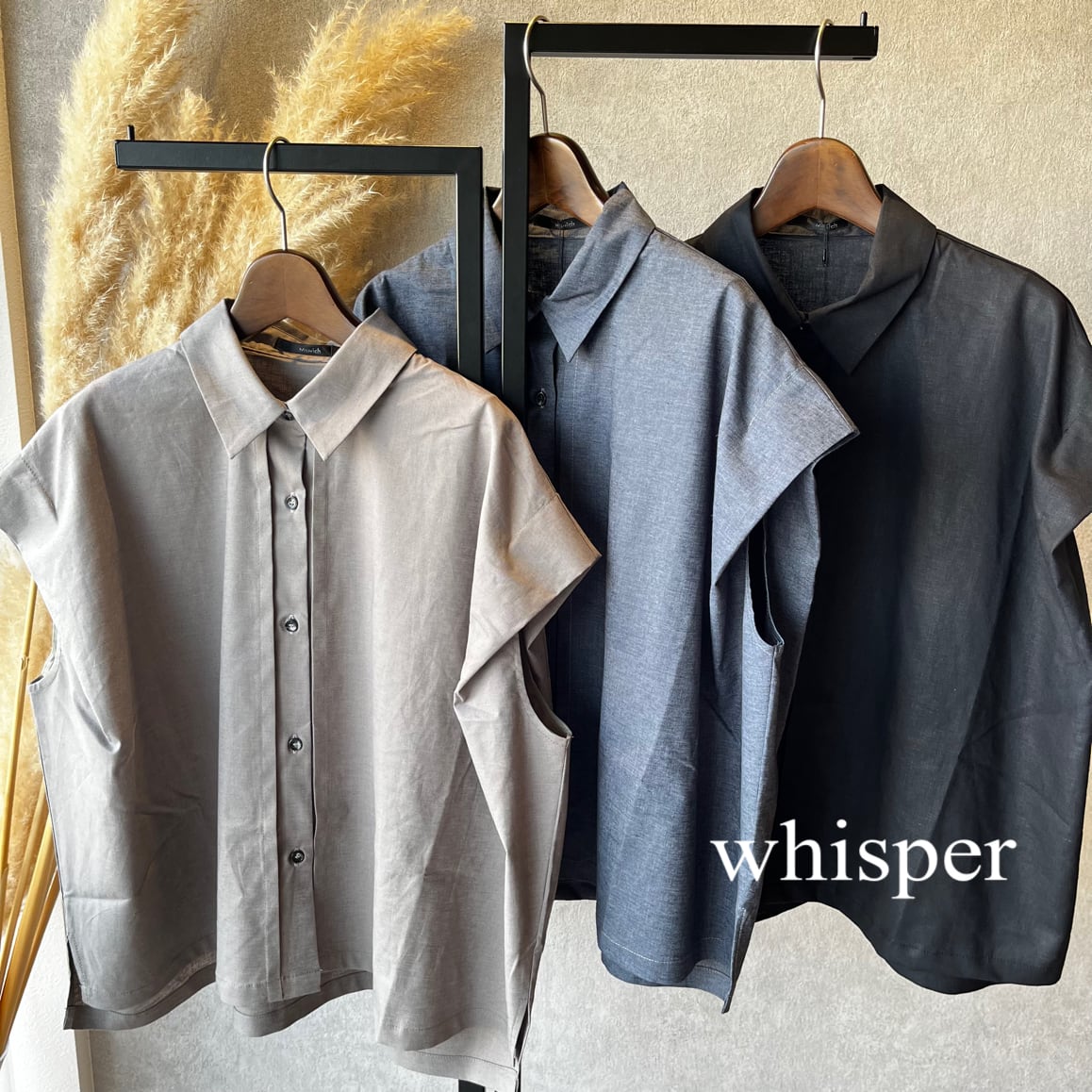【新品タグ付き】BLUE FRONCE　シアーブルゾン　ブラック　ブルーフロンス BLUE FRONCE シアーブルゾン(N) | whispermusee