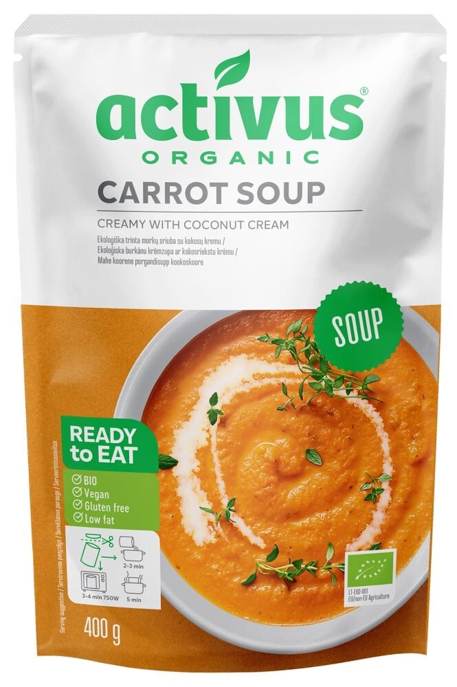 activus　オーガニックキャロットスープ 400g