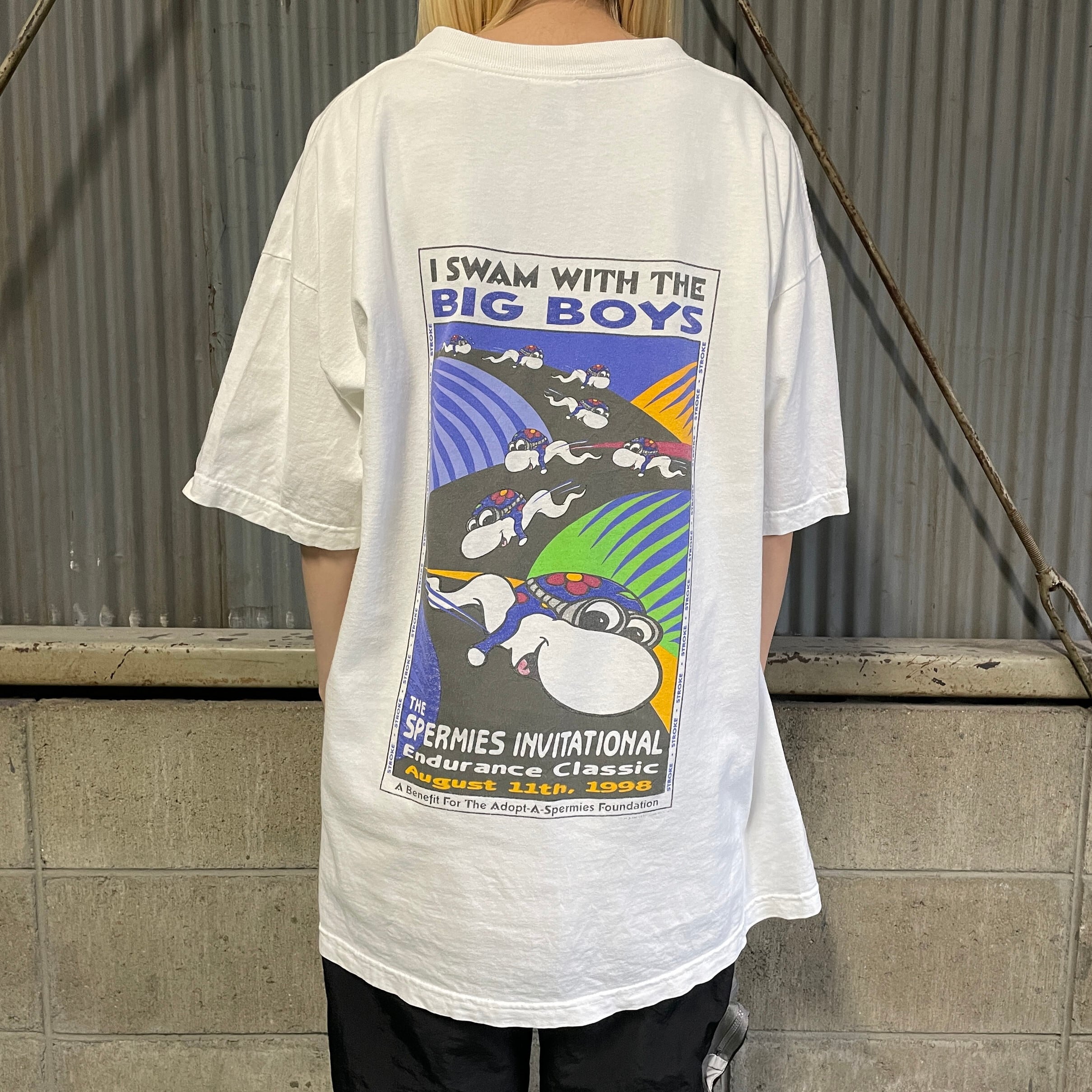 90年代 SPERMIES INVITATIONAL 精子 バックプリントTシャツ メンズXL